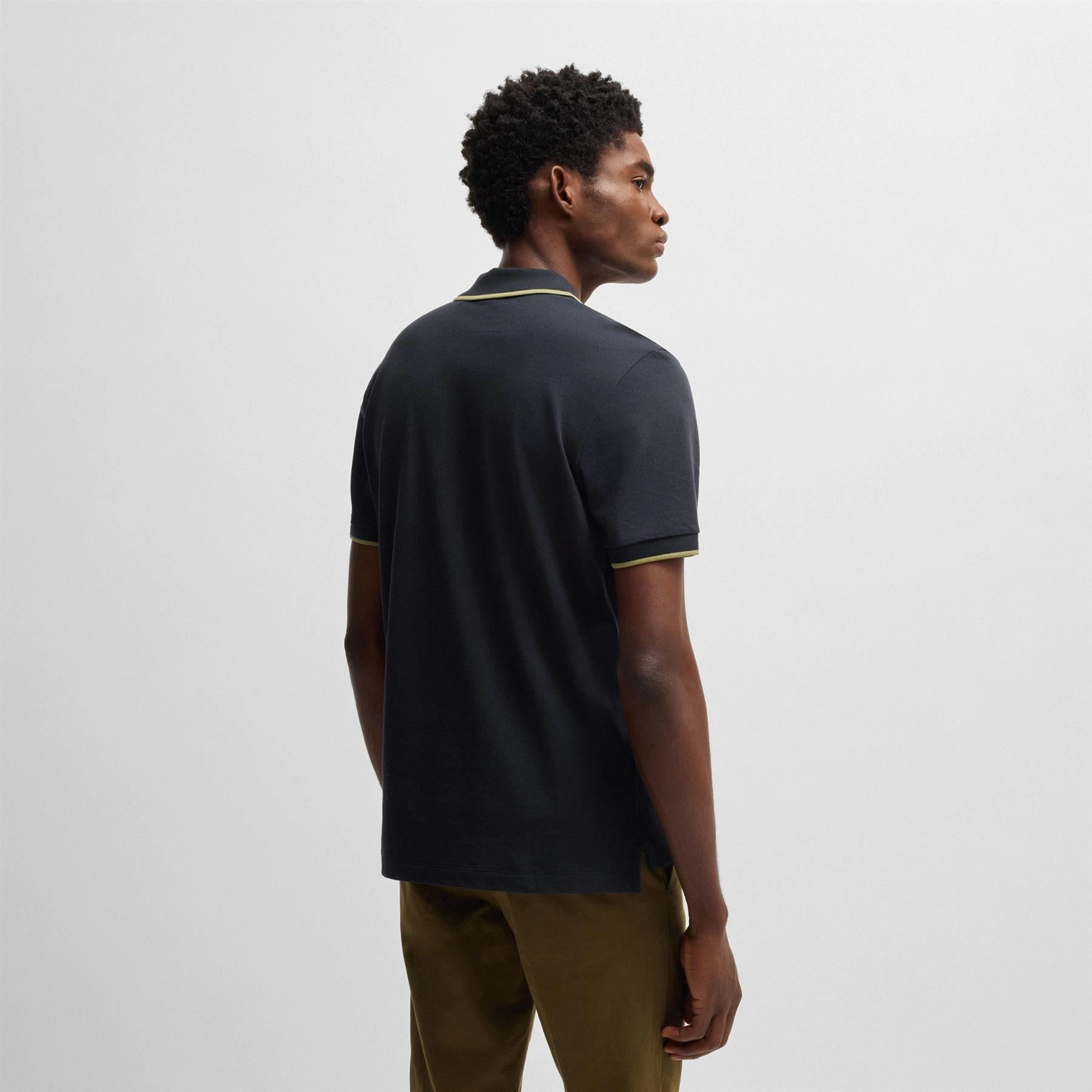 Parlay 190 Cotton Polo Navy Boss Men's Fashion