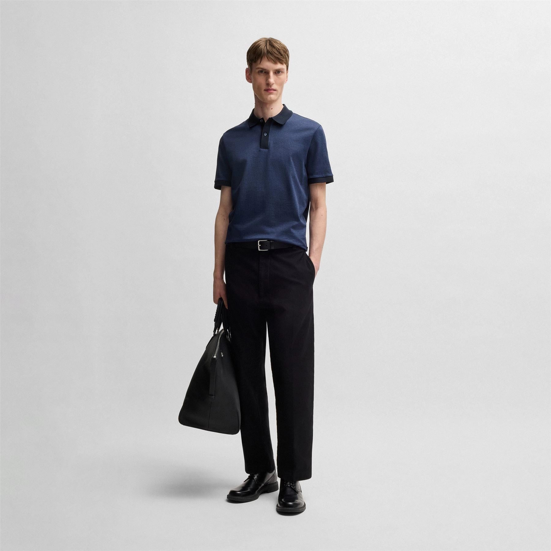 Parlay 432 Polo Dark Blue Boss Men's Fashion