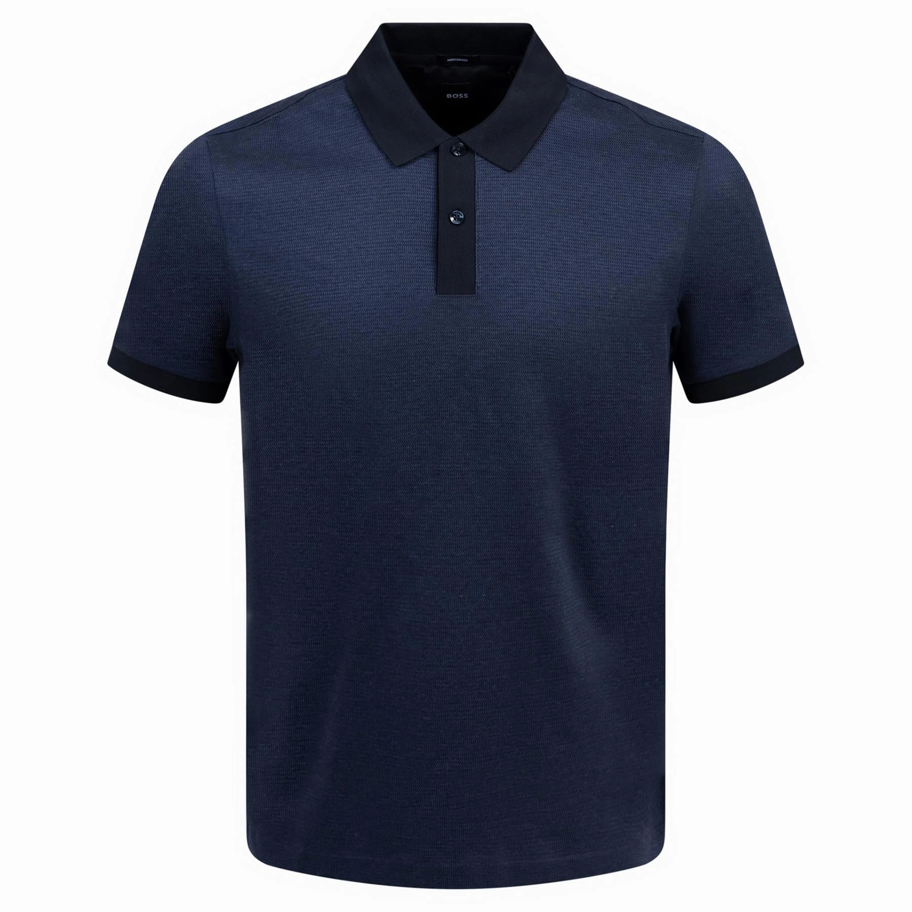 Parlay 432 Polo Dark Blue Boss men's fashion and office attire
