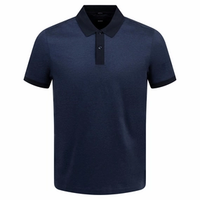Parlay 432 Polo Dark Blue Boss men's fashion and office attire
