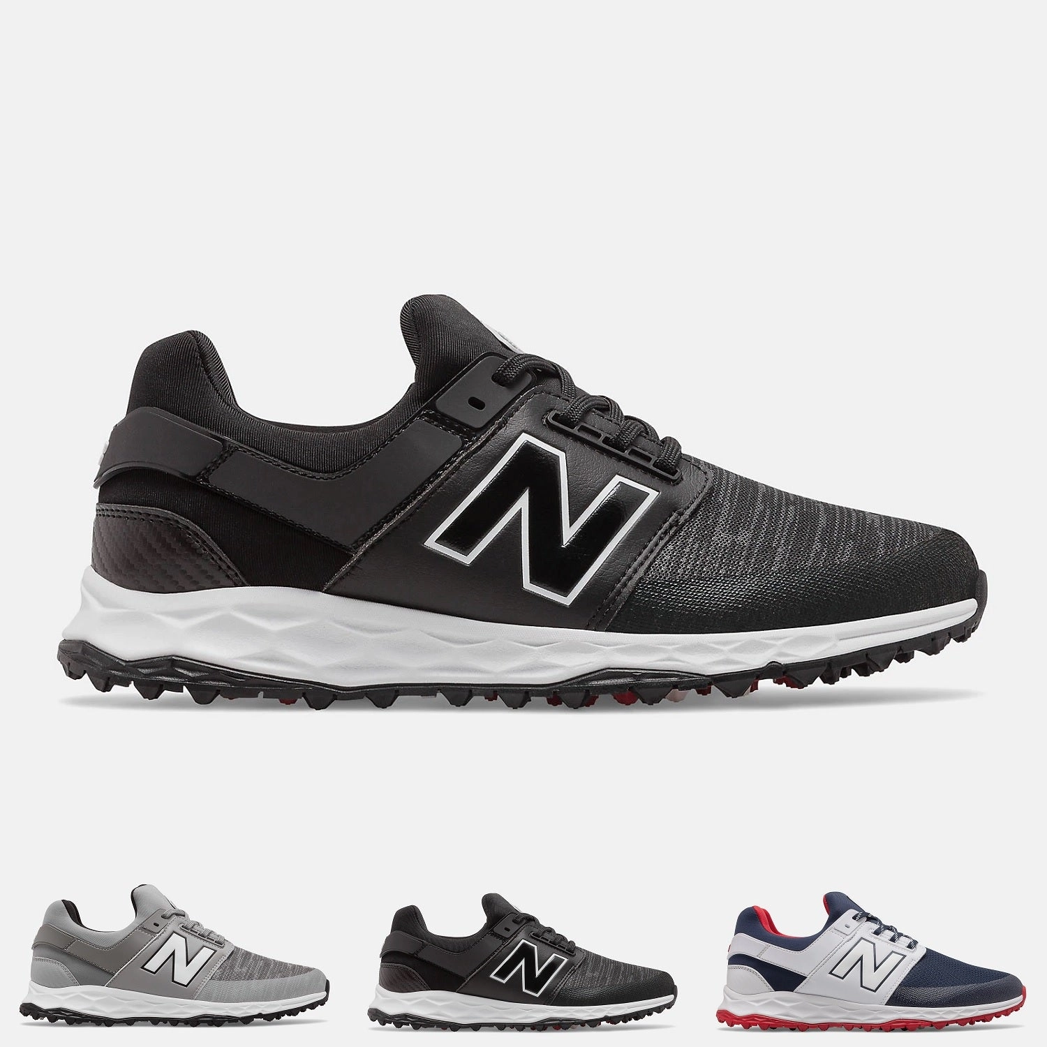 Motion Control Shoes, Sports Sneakers Path Glide New Balance Fresh Foam LinksSL Spikeless Golf Shoes All-Weather Trail Shoes
