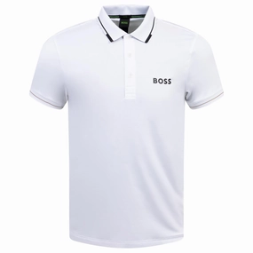 Paul Pro Polo Natural White Boss men's fashion and office attire