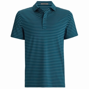 Pencil Stripe Tech Jersey Polo Deep Sea G/Fore men's golf fashion