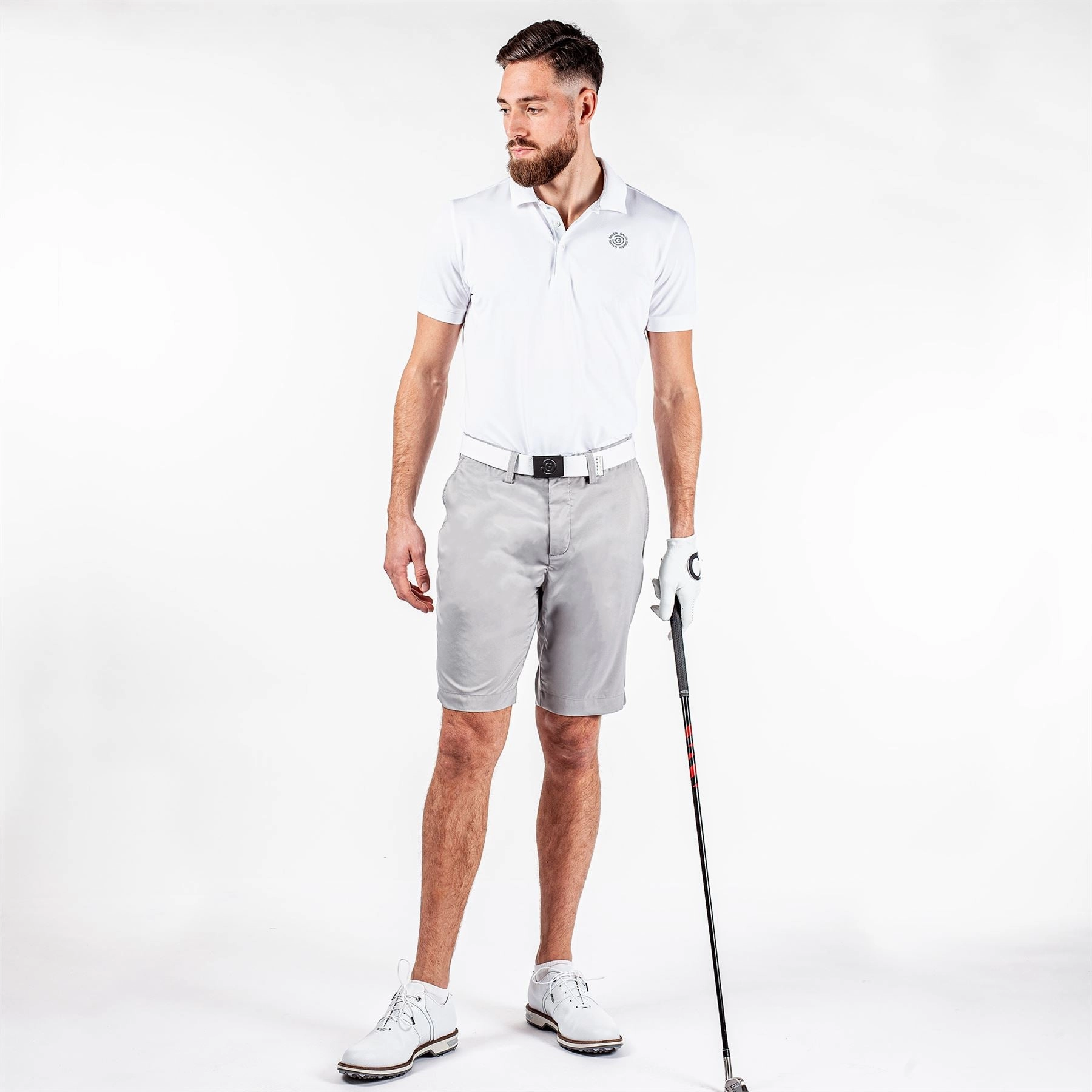 Percy VENTIL8  Shorts Light Grey Galvin Green men's golf outerwear