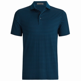 Perforated Stripe Tech Jersey Polo Twilight G/Fore men's golf fashion