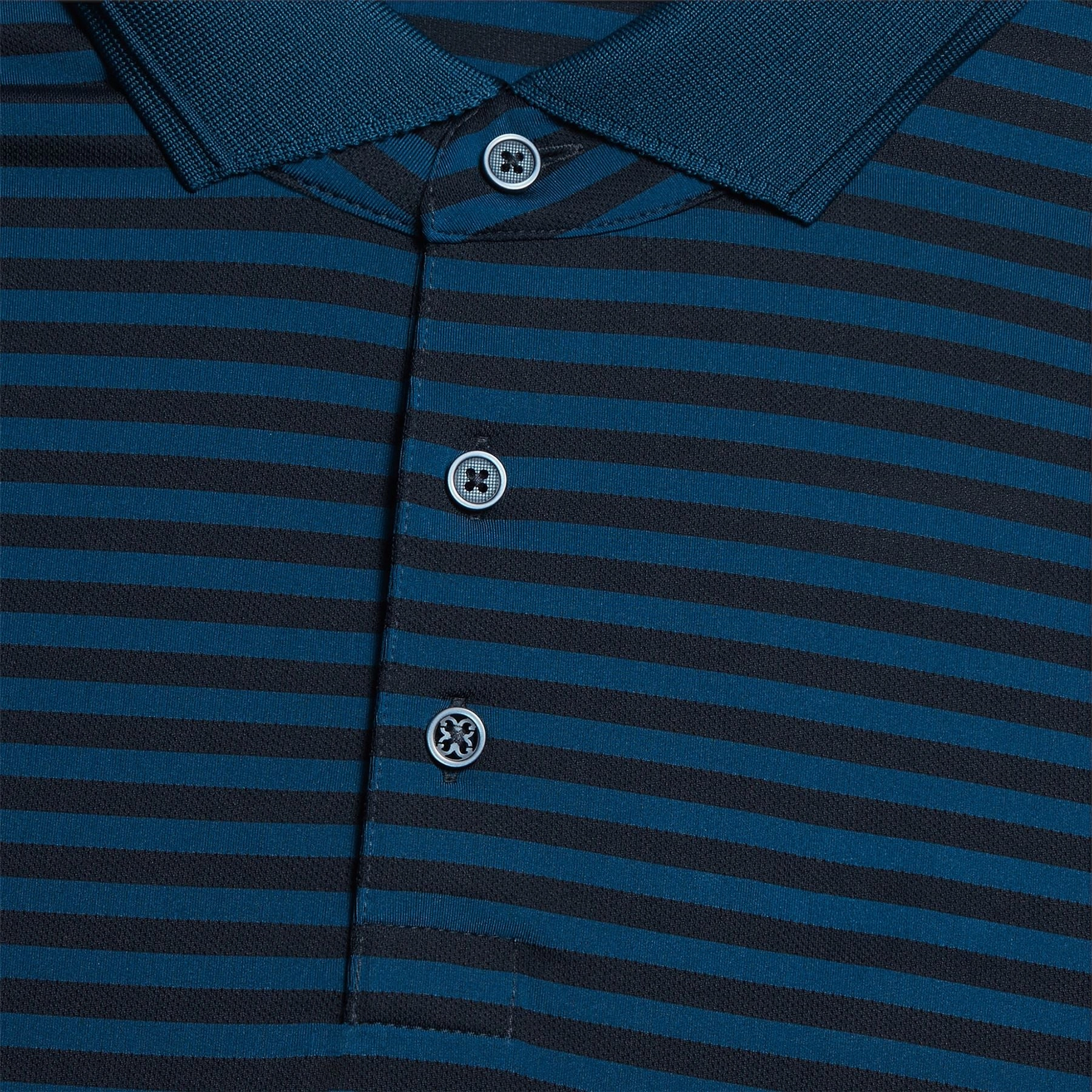Perforated Stripe Tech Jersey Polo Twilight G/Fore Men's Fashion