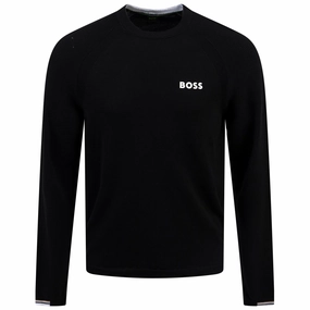 Perform Max Crew Neck Black Boss men's fashion and office attire