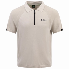 Perform Max Polo Open Beige Boss men's fashion and office attire