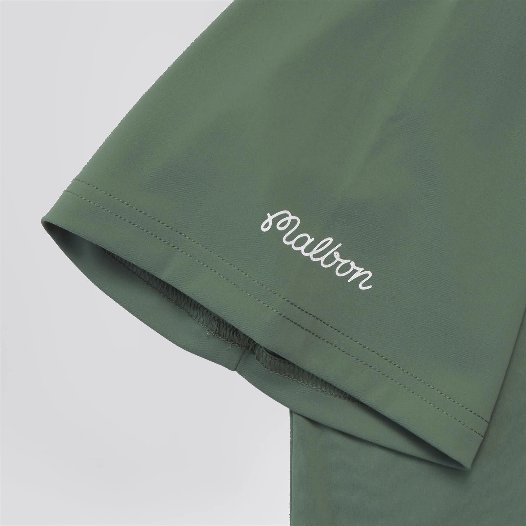 Performance Blade Collar Polo Forest Malbon Men's Golf Lifestyle Wear