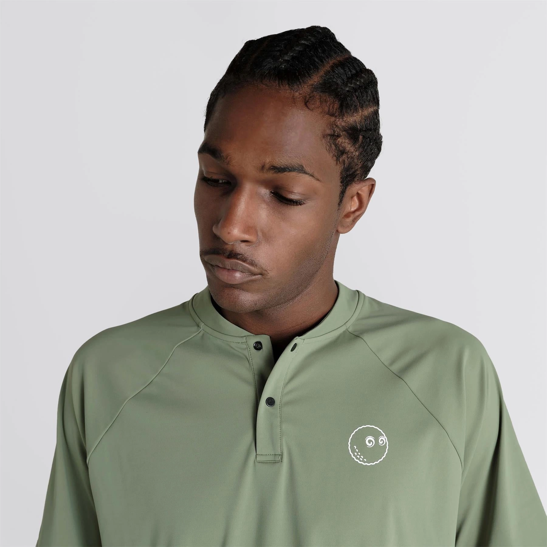 Performance Blade Collar Polo Forest Malbon Men's Golf Lifestyle Wear