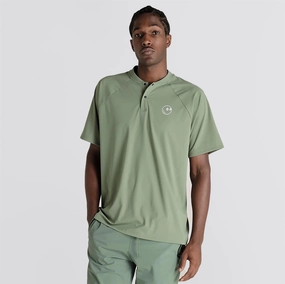 Performance Blade Collar Polo Forest Malbon mens golf lifestyle wear