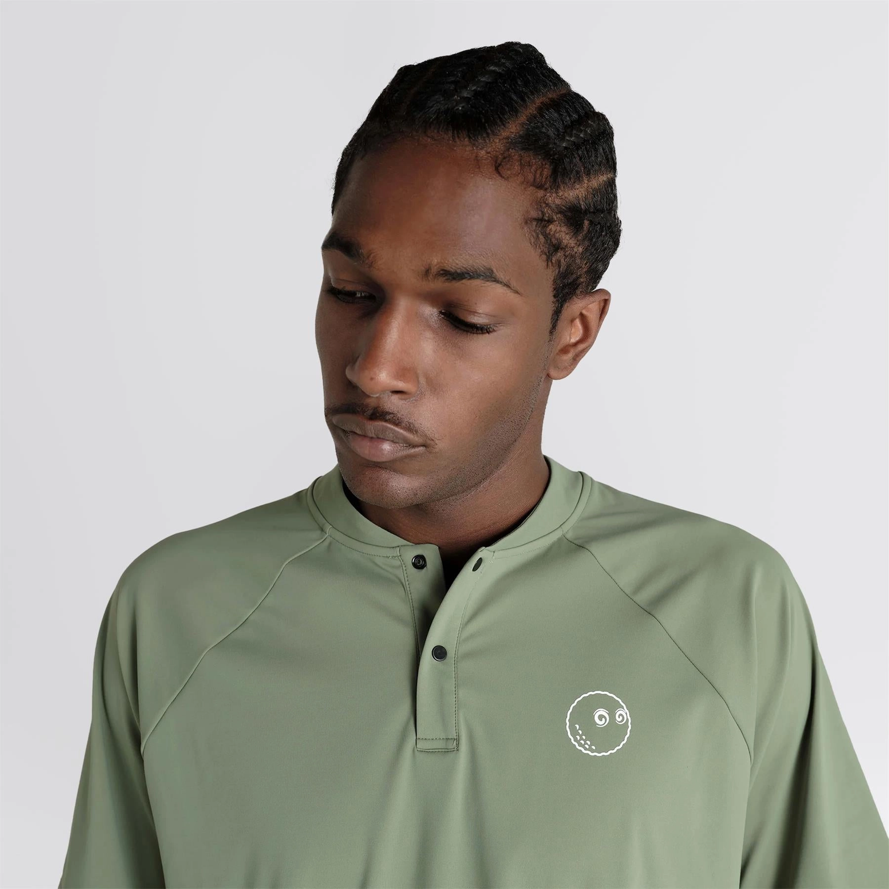 Performance Blade Collar Polo Forest Malbon Men's Golf Lifestyle Wear