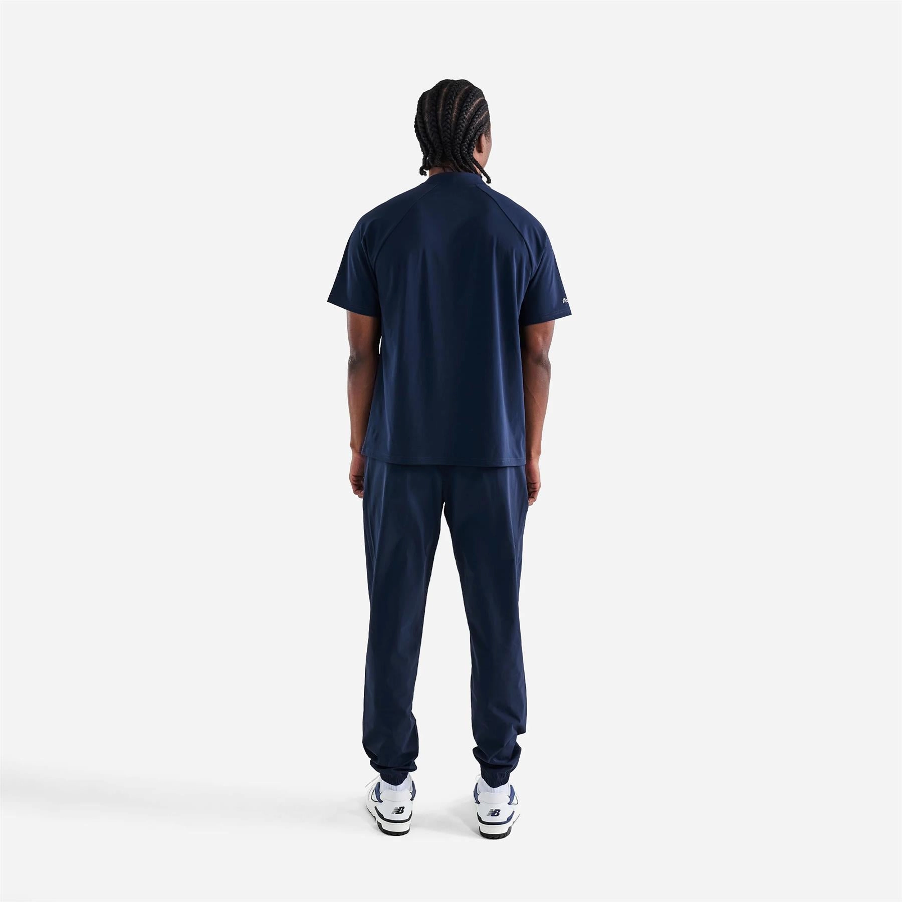 Performance Blade Collar Polo Navy Malbon Men's Golf Lifestyle Wear