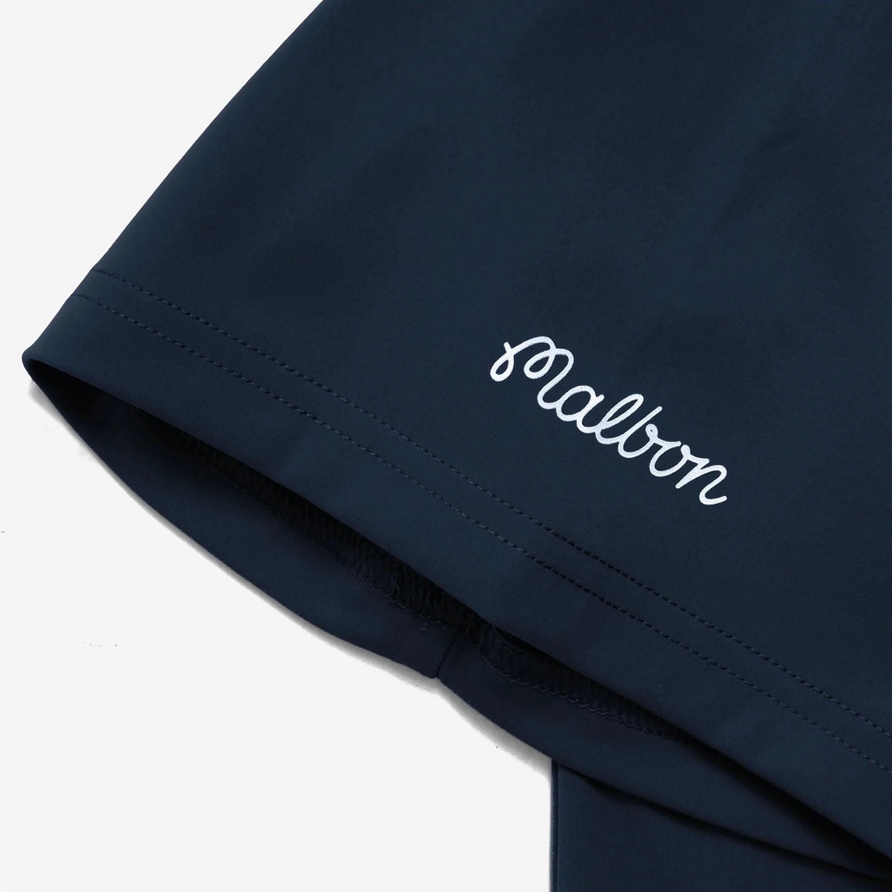 Performance Blade Collar Polo Navy Malbon Men's Golf Lifestyle Wear