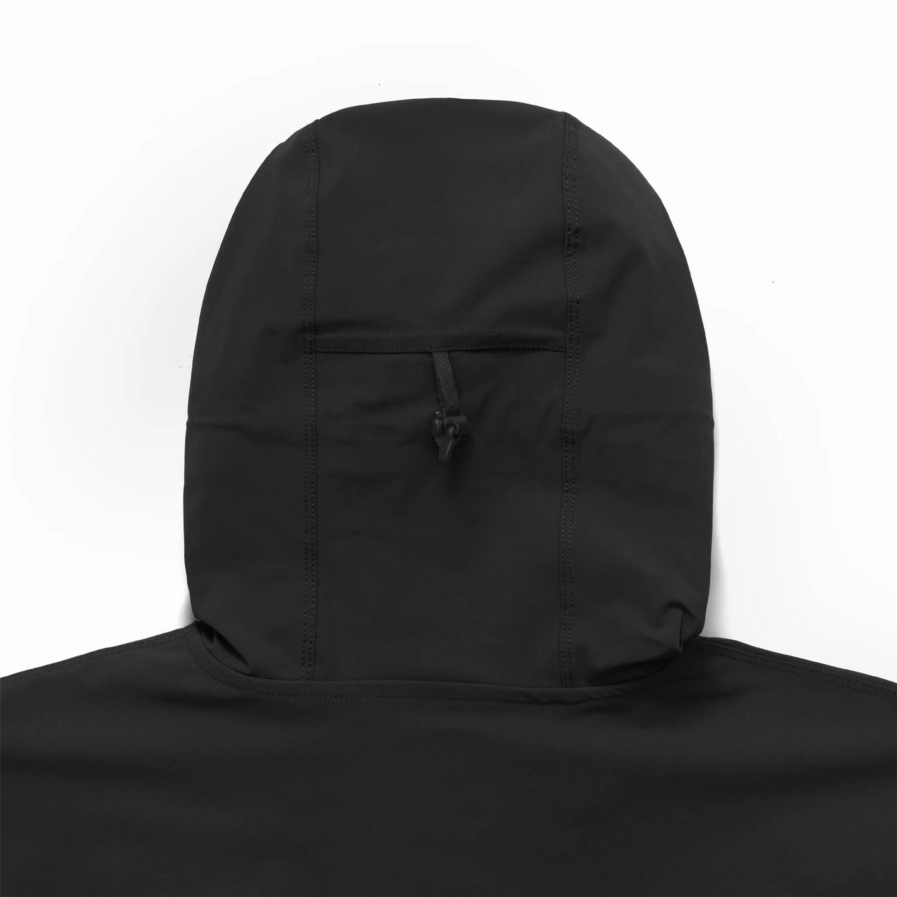Performance Full Zip Shell Jacket Black Malbon Men's Golf Lifestyle Wear
