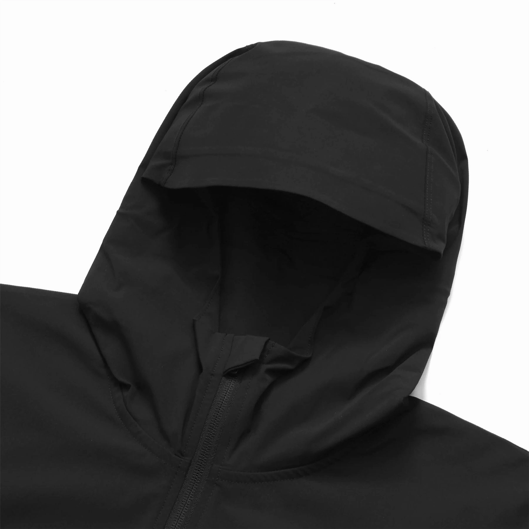 Performance Full Zip Shell Jacket Black Malbon Men's Golf Lifestyle Wear