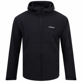 Performance Full Zip Shell Jacket Black Malbon mens golf lifestyle wear