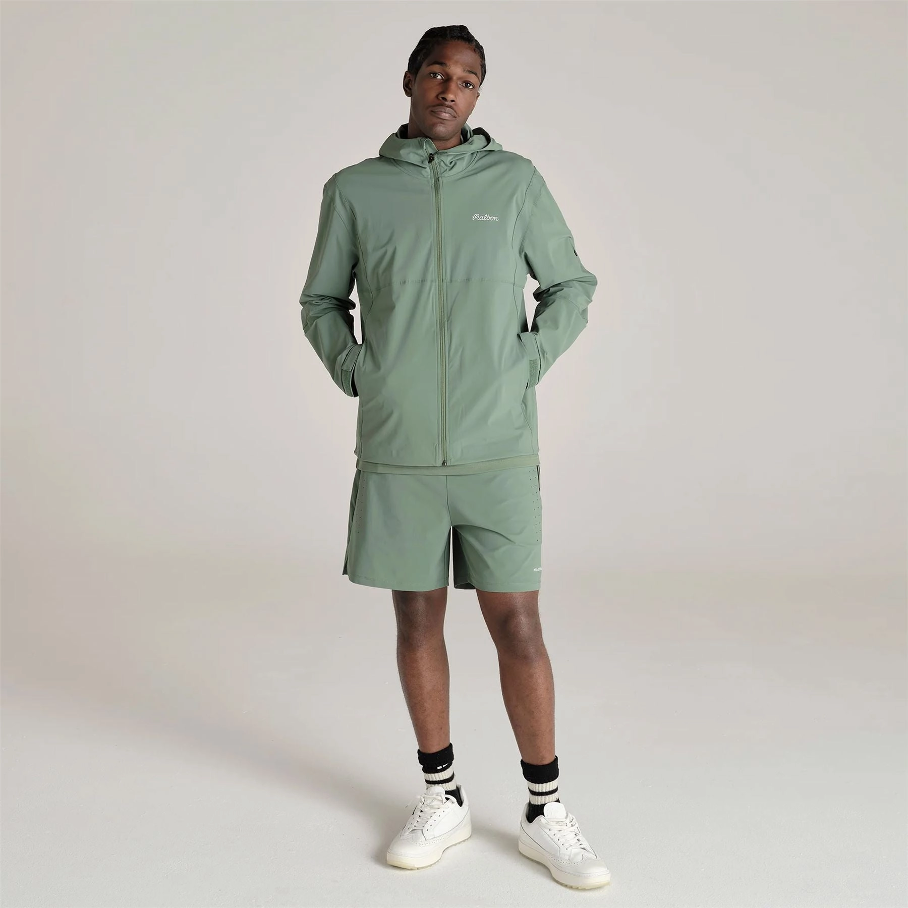 Performance Full Zip Shell Jacket Forest Malbon Men's Golf Lifestyle Wear
