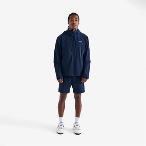 Performance Full Zip Shell Jacket Navy Malbon mens golf lifestyle wear