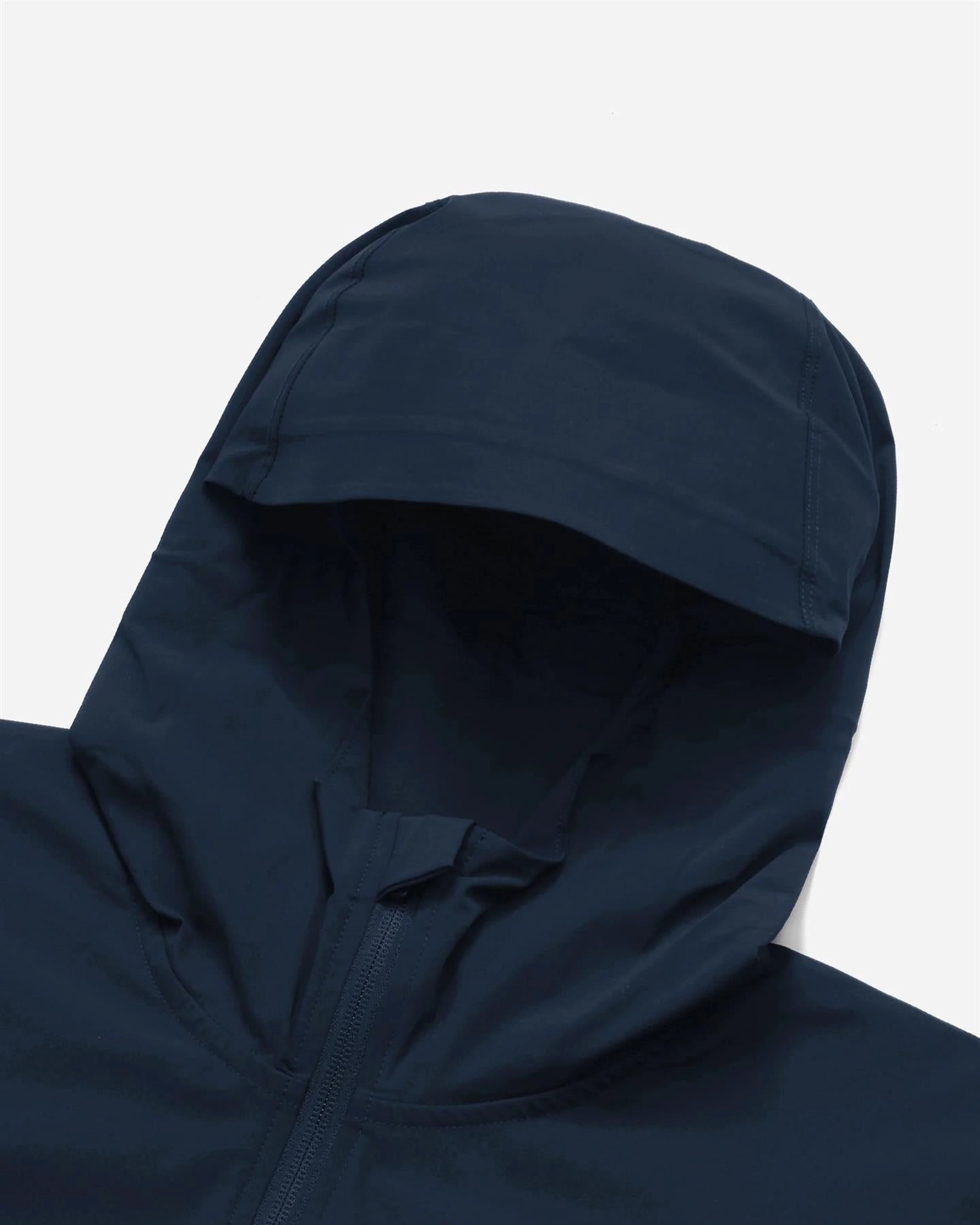 Performance Full Zip Shell Jacket Navy Malbon Men's Golf Lifestyle Wear
