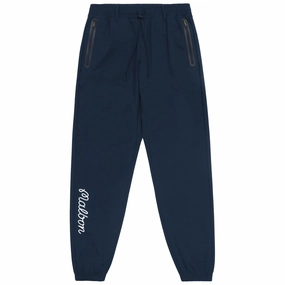 Performance Nylon Tech Trousers Navy Malbon mens golf lifestyle wear