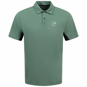 Performance Pique Polo Forest Malbon mens golf lifestyle wear