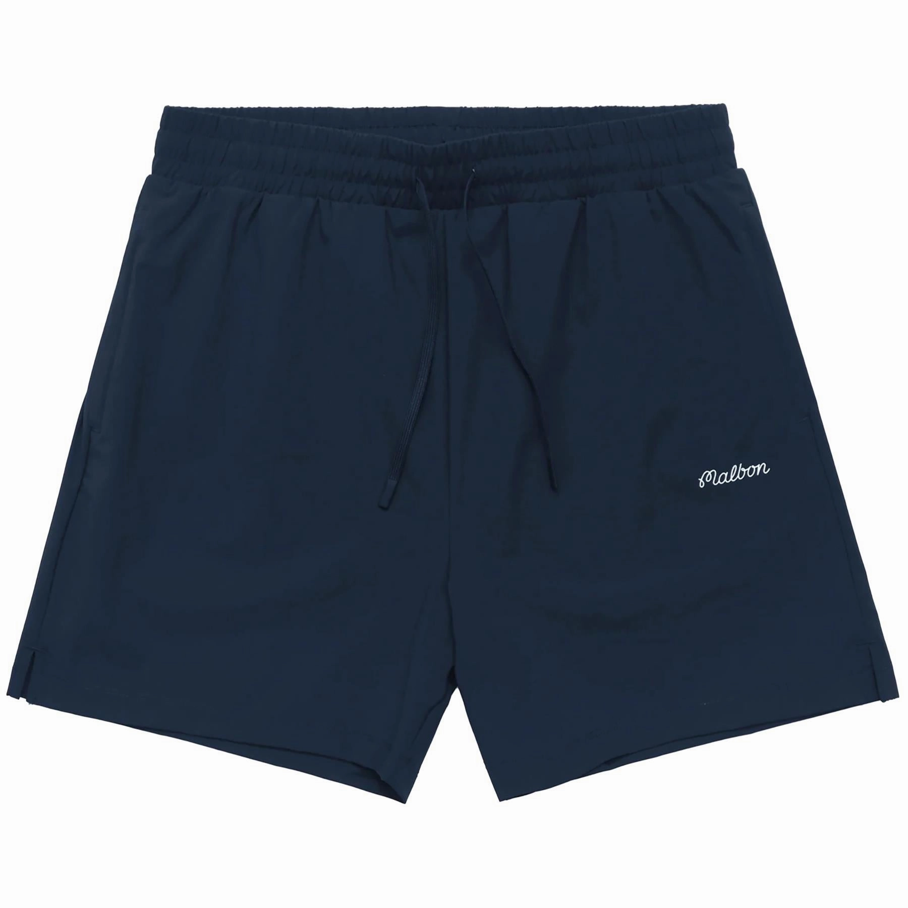 Performance Poly Tech Shorts Navy Malbon Men's Golf Lifestyle Wear