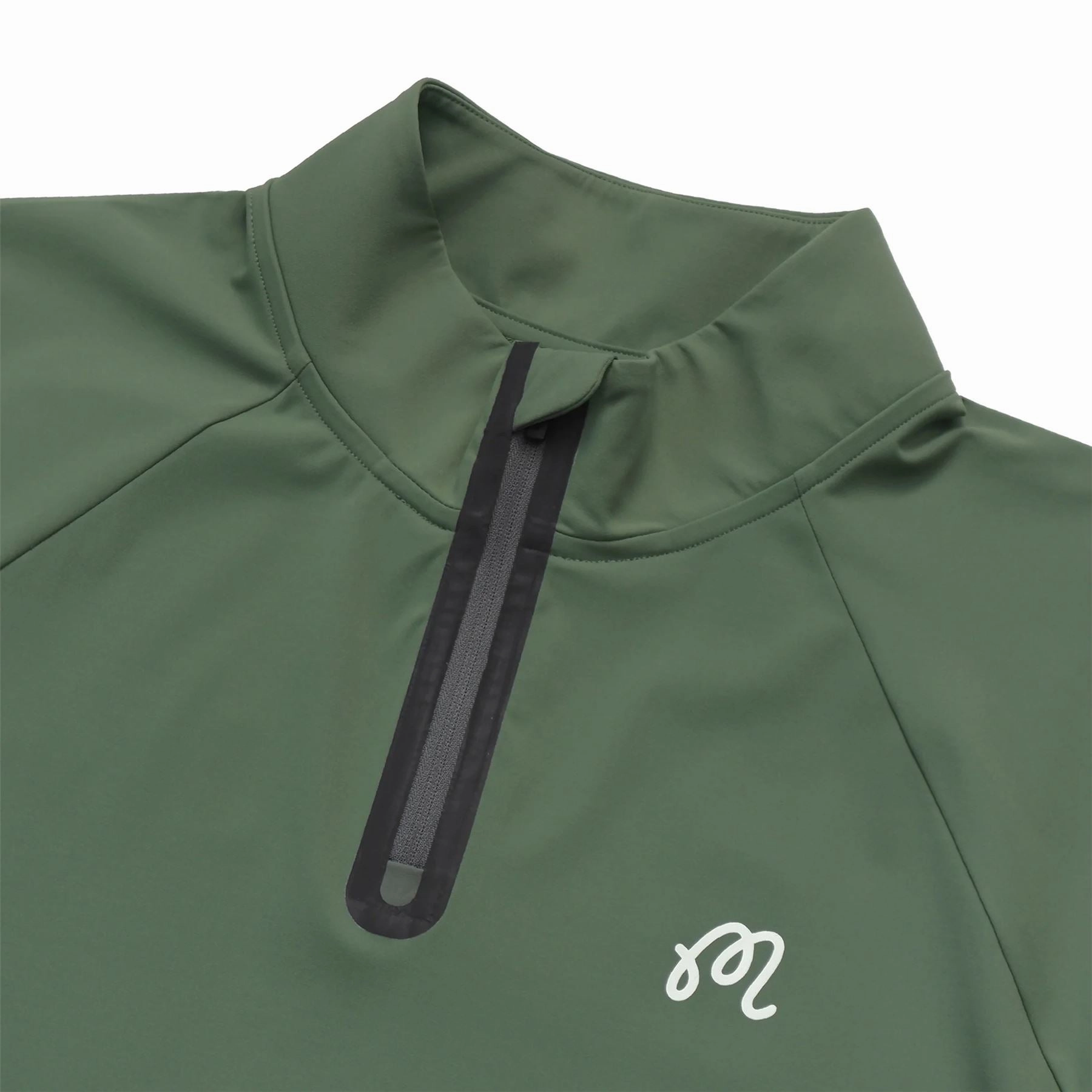 Performance Raglan Quarter Zip Mid Layer Forest Malbon Men's Golf Lifestyle Wear