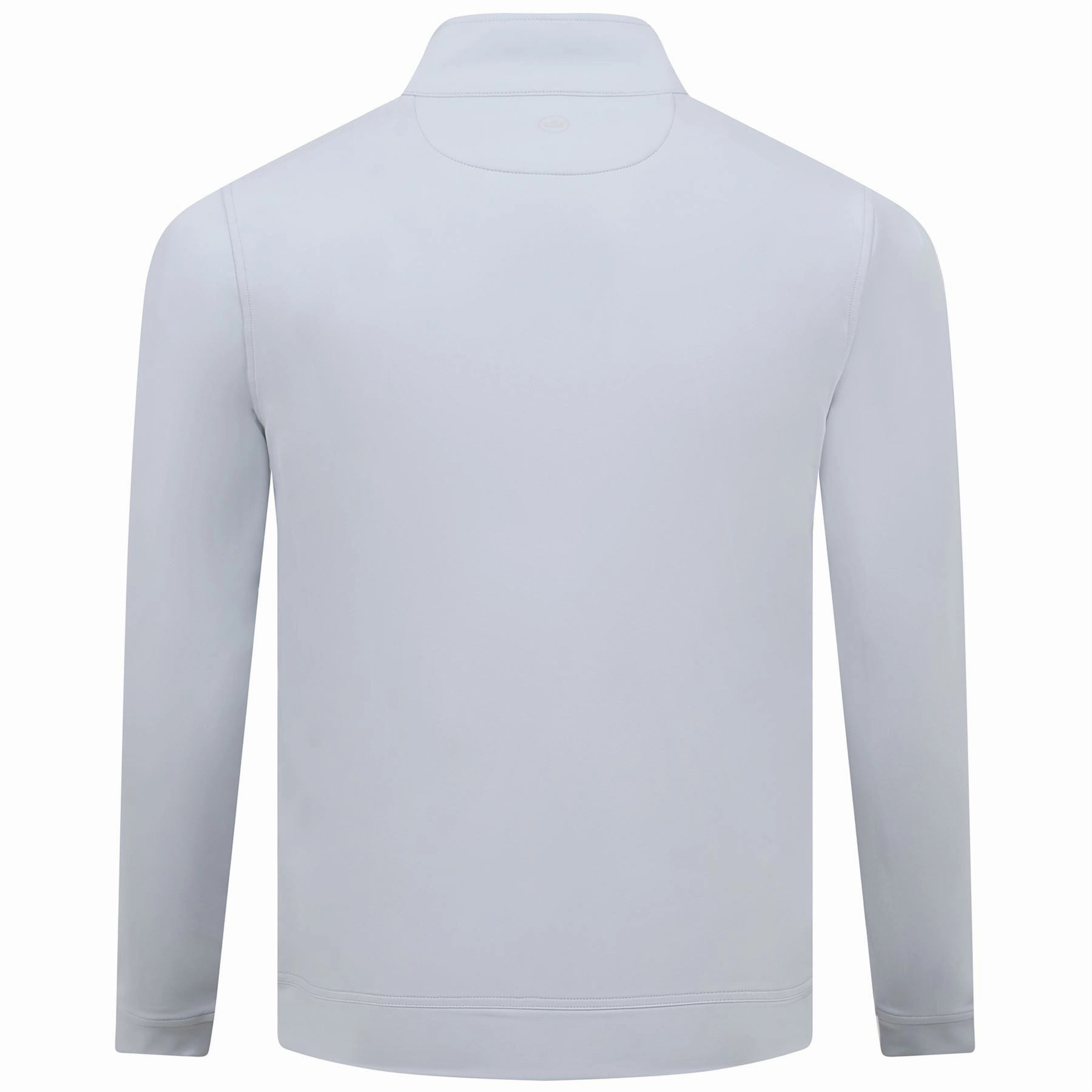 Perth Stretch Quarter Zip Mid Layer British Grey Peter Millar Menswear Collection