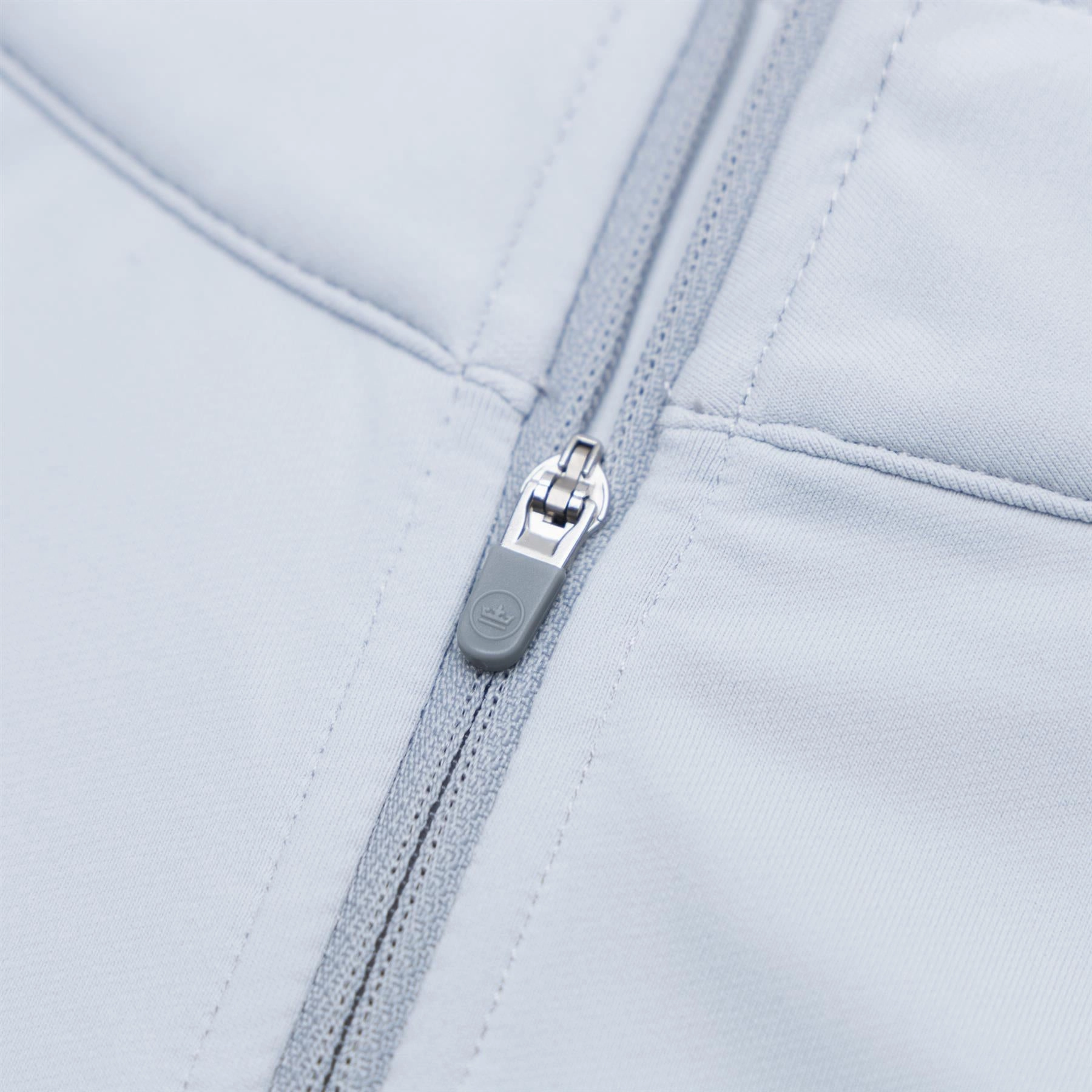 Perth Stretch Quarter Zip Mid Layer British Grey Peter Millar Menswear Collection