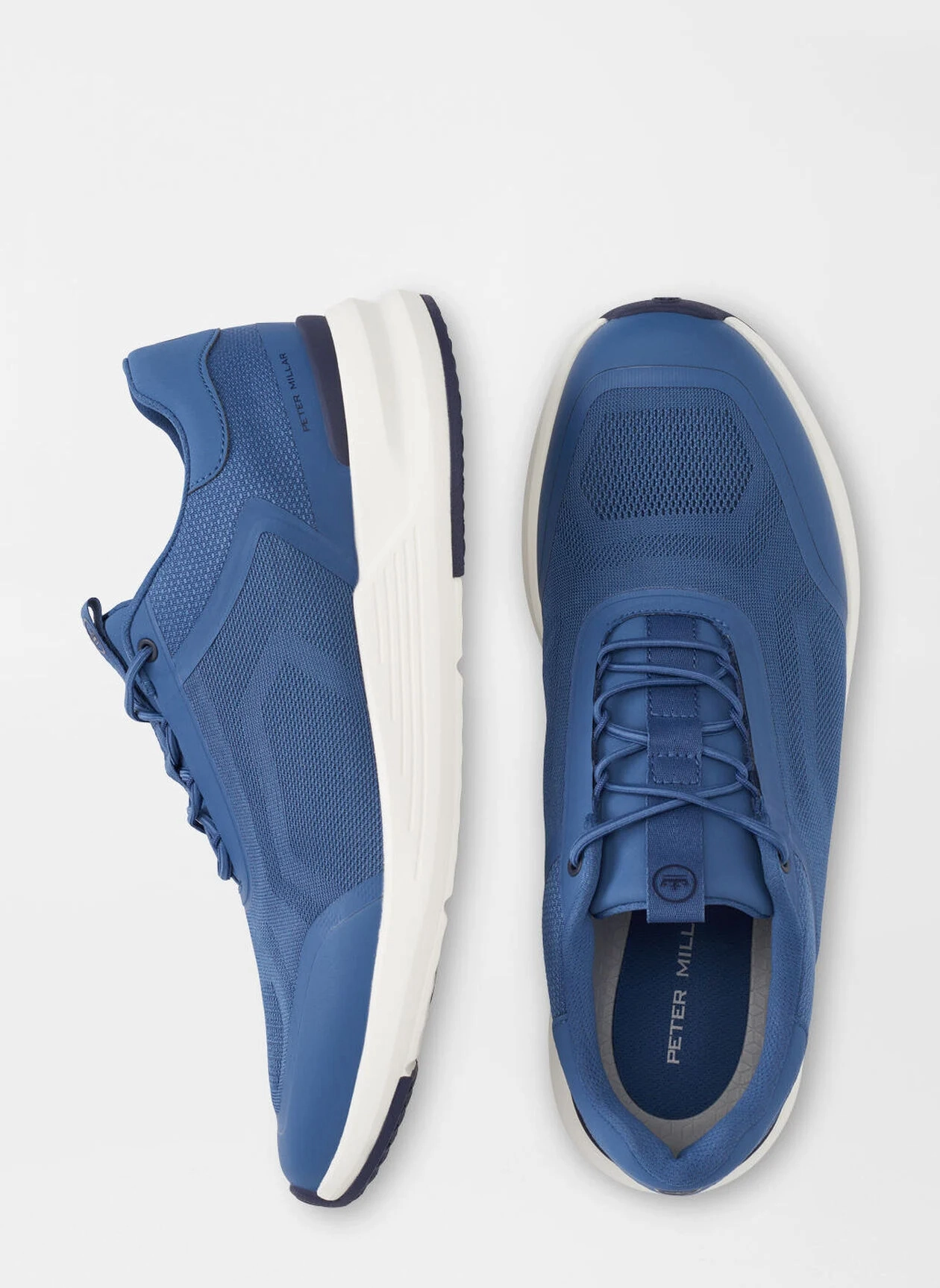 PETER MILLAR Men's Camberfly Sneaker - OCEAN BLUE Men's Durable Golf Shoes