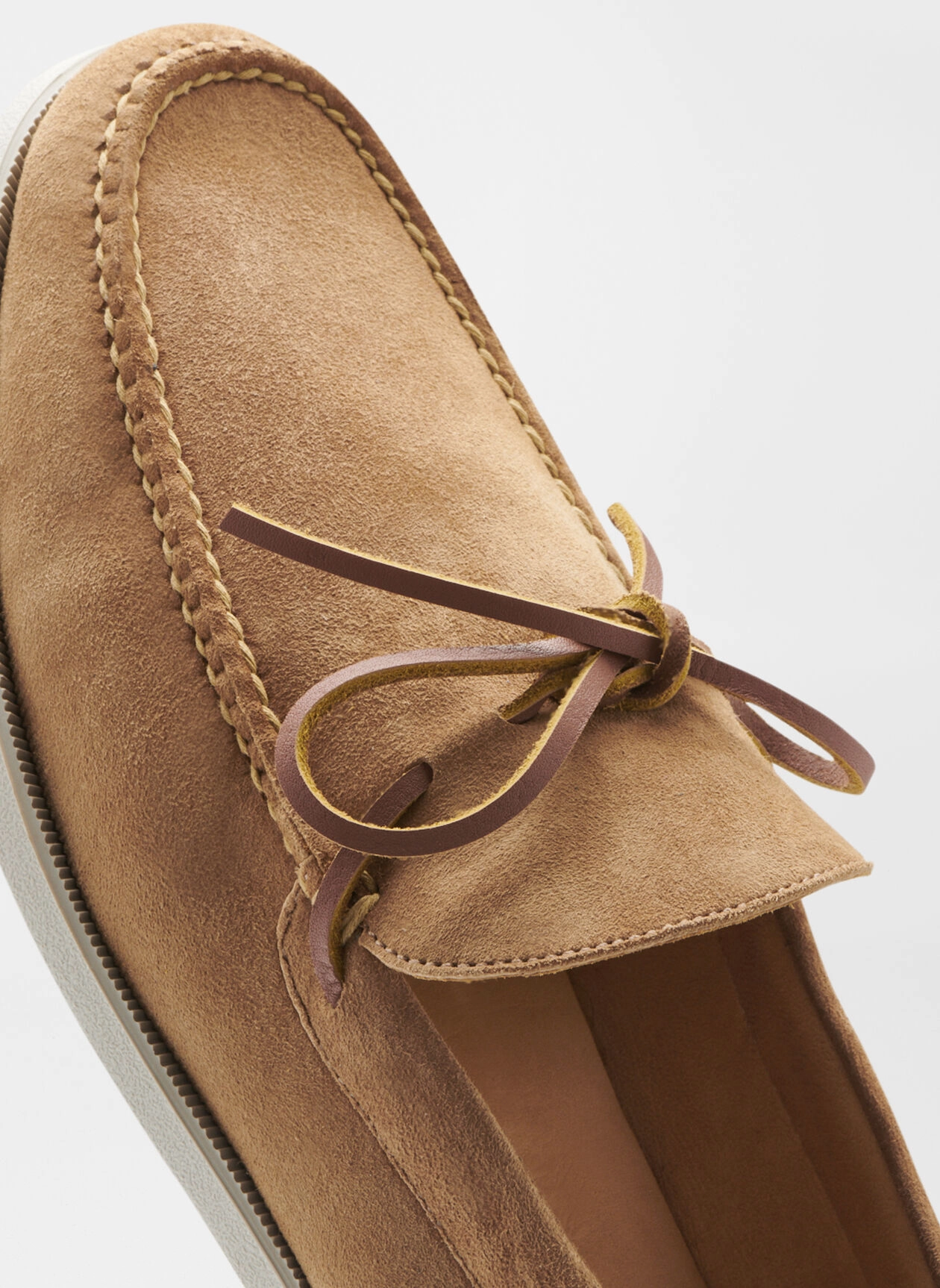 PETER MILLAR Men's Excursionist Boat Shoe - WHISKEY Men's Durable Golf Shoes