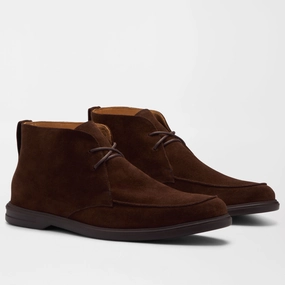 PETER MILLAR Men's Excursionist Lace Up Derby Boot - WALNUT Mens durable golf shoe collection