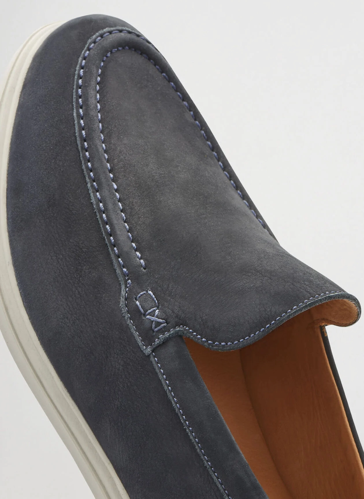 PETER MILLAR Men's Excursionist Nubuck Venetian Loafer - DARK NAVY Men's Durable Golf Shoes