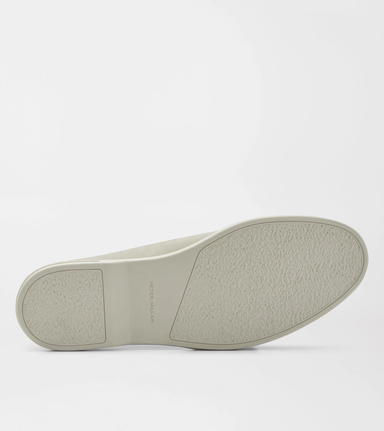 PETER MILLAR Men's Excursionist Nubuck Venetian Loafer - PEARL GREY Men's Durable Golf Shoes