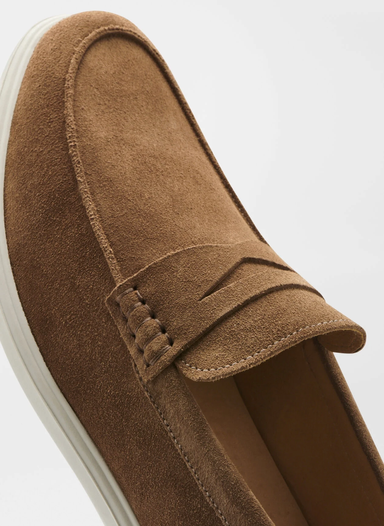 PETER MILLAR Men's Excursionist Penny Loafer - CHESTNUT Men's Durable Golf Shoes