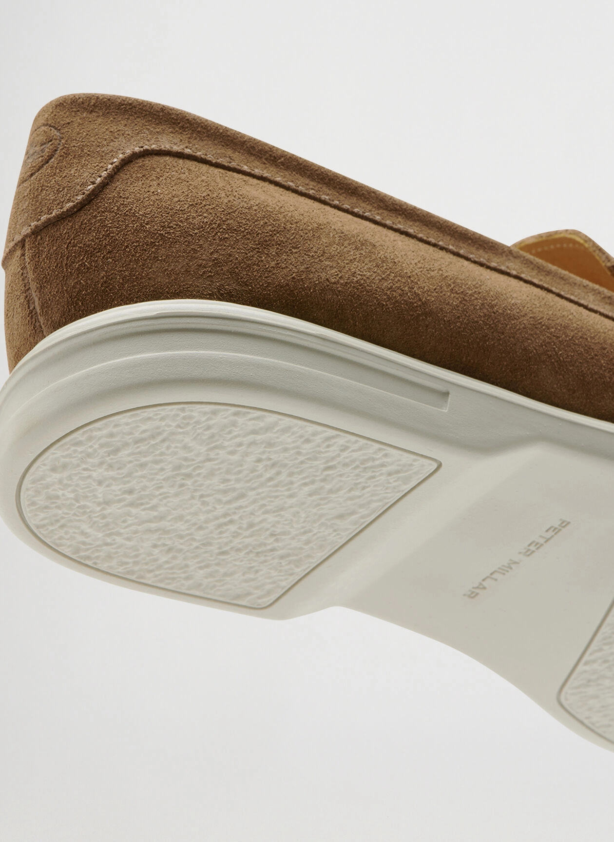 PETER MILLAR Men's Excursionist Penny Loafer - CHESTNUT Men's Durable Golf Shoes