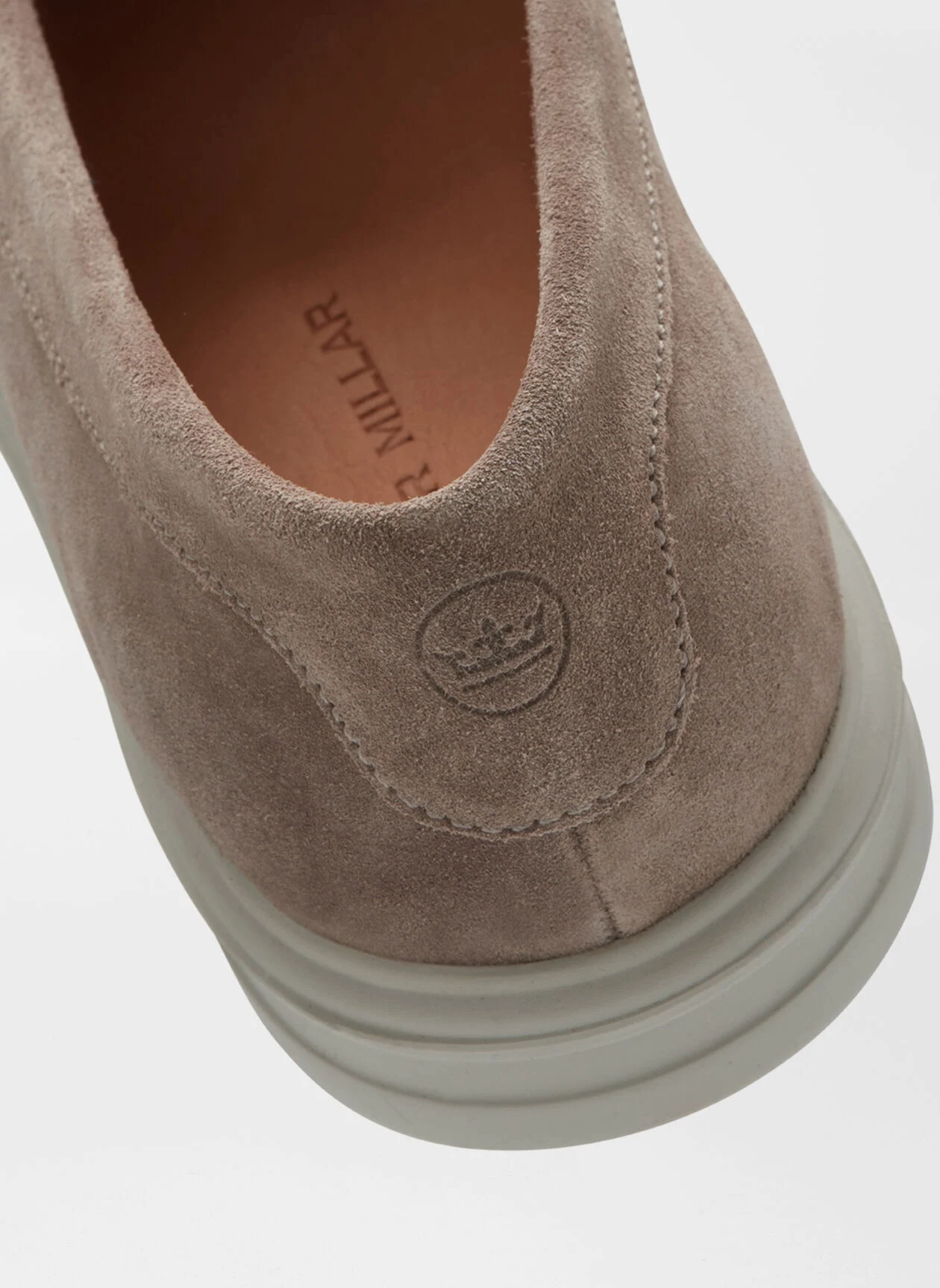PETER MILLAR Men's Excursionist Penny Loafer - PEBBLE Men's Durable Golf Shoes