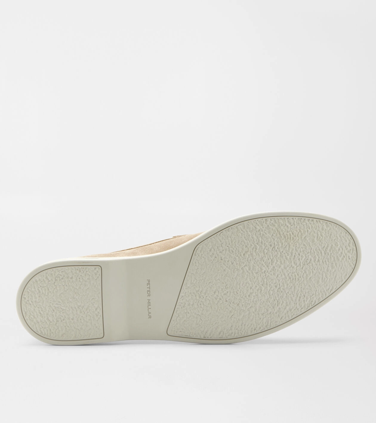 PETER MILLAR Men's Excursionist Penny Loafer - SAND Men's Durable Golf Shoes