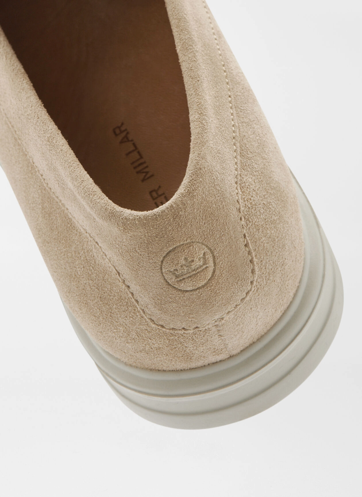 PETER MILLAR Men's Excursionist Penny Loafer - SAND Men's Durable Golf Shoes