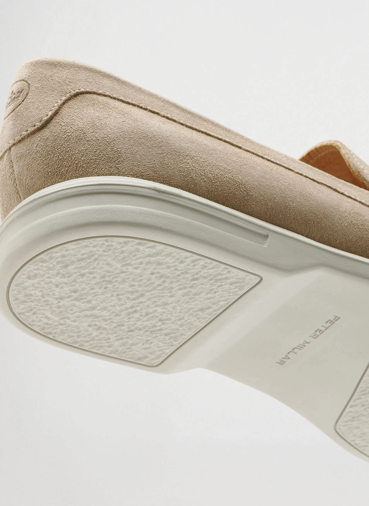 PETER MILLAR Men's Excursionist Penny Loafer - SAND Men's Durable Golf Shoes
