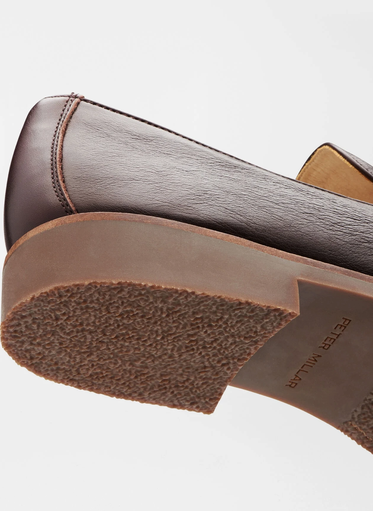 PETER MILLAR Men's Madison Penny Loafer - CHOCOLATE Men's Durable Golf Shoes