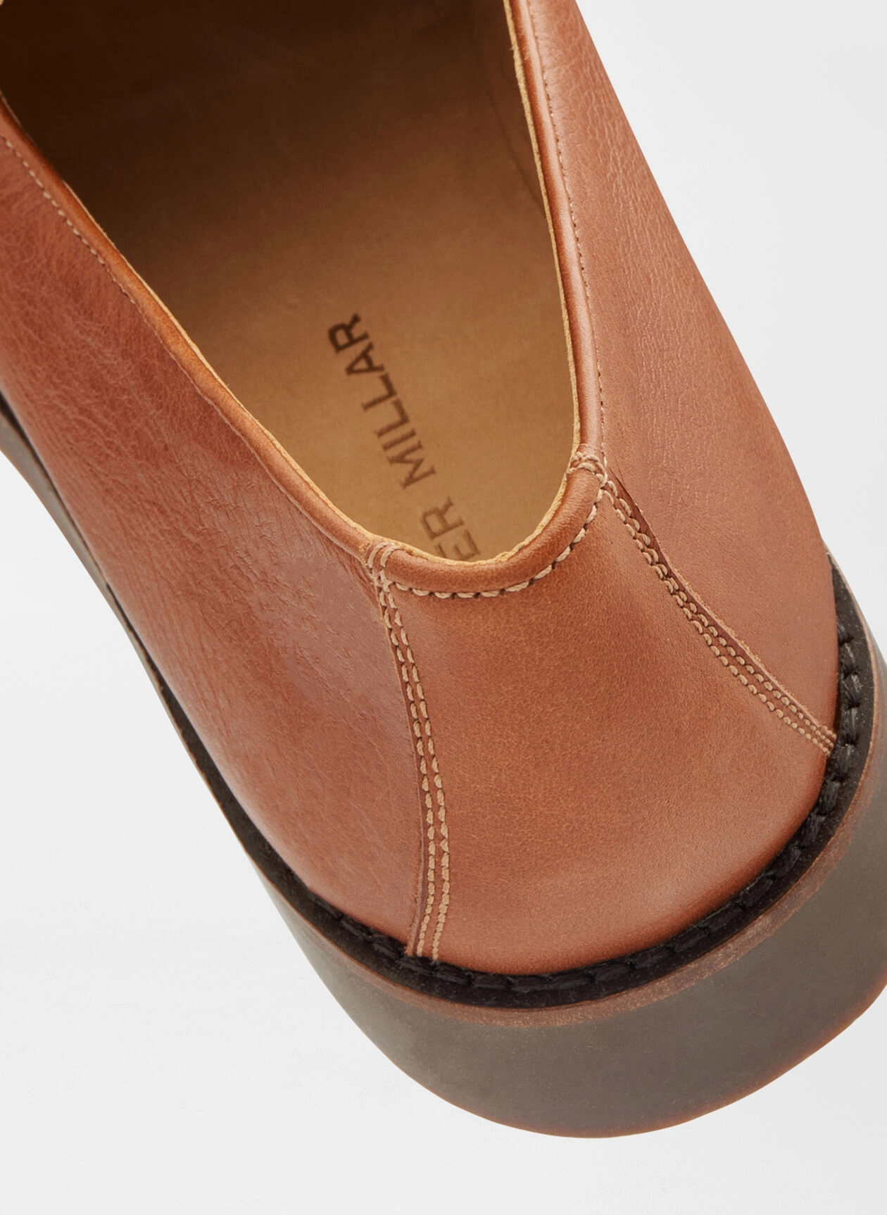 PETER MILLAR Men's Madison Penny Loafer - COGNAC Men's Durable Golf Shoes