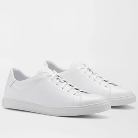 PETER MILLAR Men's Vantage Lite Sneaker - WHITE Mens durable golf shoe collection