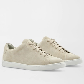 PETER MILLAR Men's Vantage Lite Suede Sneaker - BEIGE Mens durable golf shoe collection