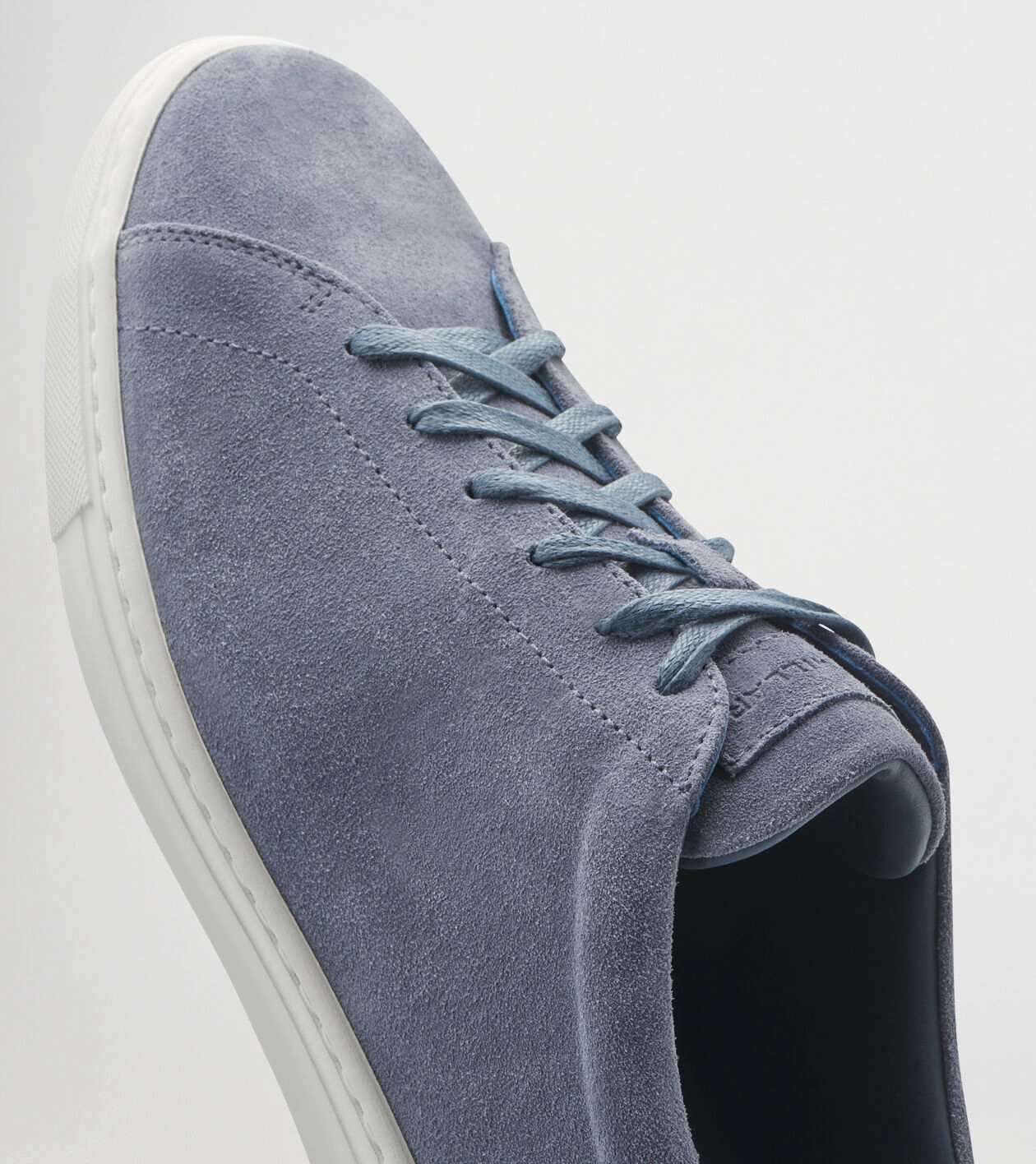 PETER MILLAR Men's Vantage Lite Suede Sneaker - BLUE PEARL Men's Durable Golf Shoes