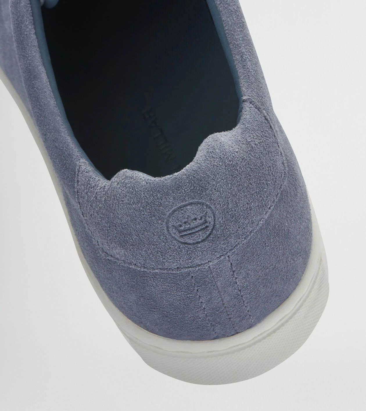 PETER MILLAR Men's Vantage Lite Suede Sneaker - BLUE PEARL Men's Durable Golf Shoes