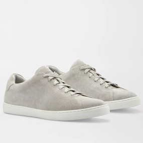 PETER MILLAR Men's Vantage Lite Suede Sneaker - PEARL GREY Mens durable golf shoe collection