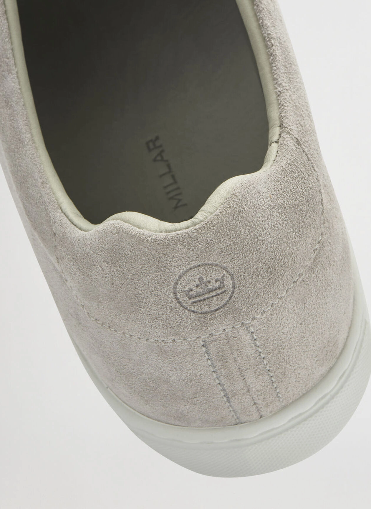 PETER MILLAR Men's Vantage Lite Suede Sneaker - PEARL GREY Men's Durable Golf Shoes