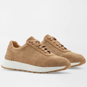 PETER MILLAR Men's Wayfare Runner - DARK JUTE Mens durable golf shoe collection